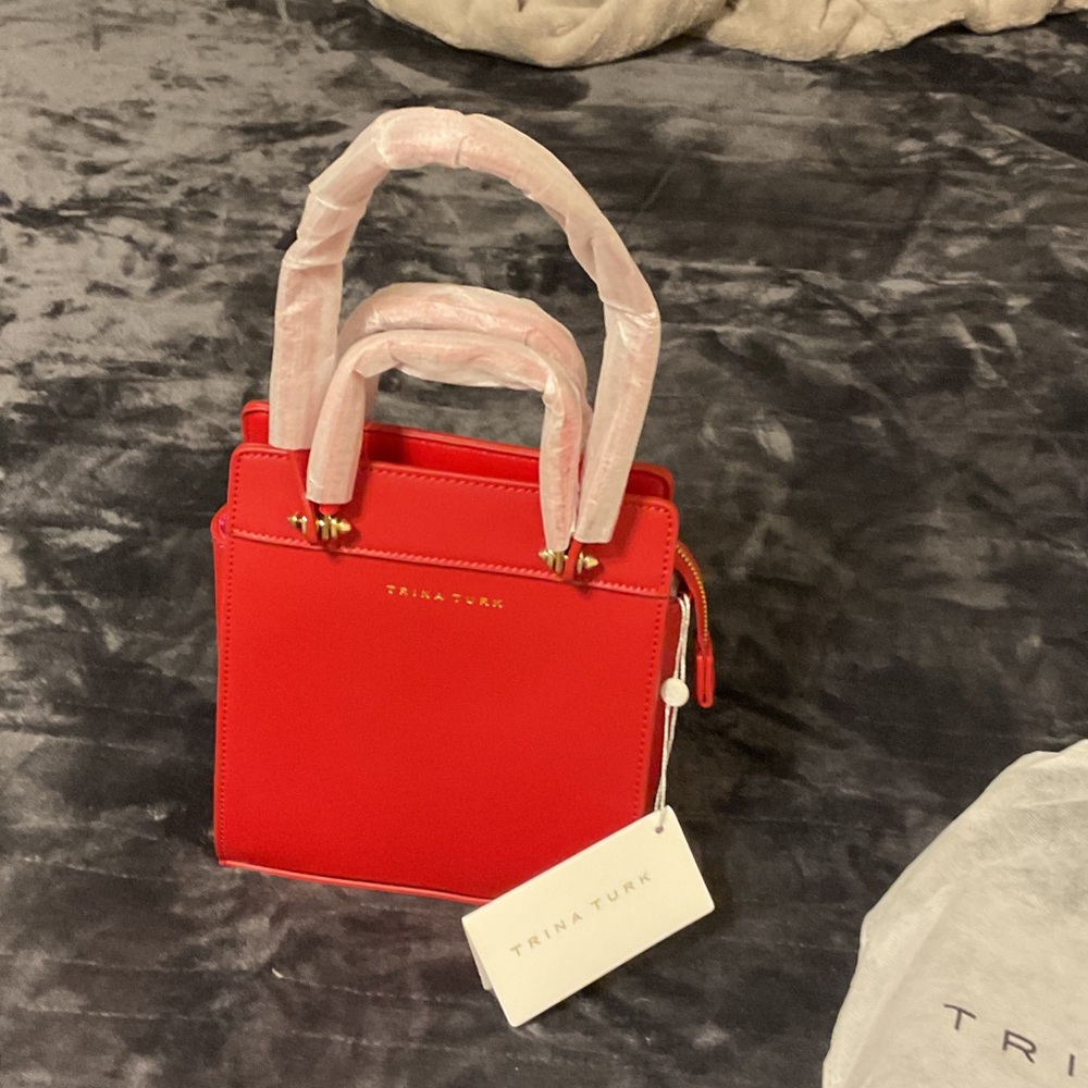 Trina Turk Bold Red Tote - Picture 4 of 4
